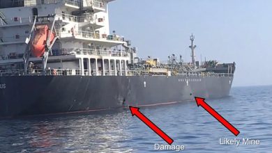 US Releases Video Shows Iran Regime's IRGC Removing Unexploded Mine From Gulf Tanker
