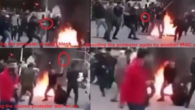 Brutal attack on protester at point blank in Gorgan - November 2019