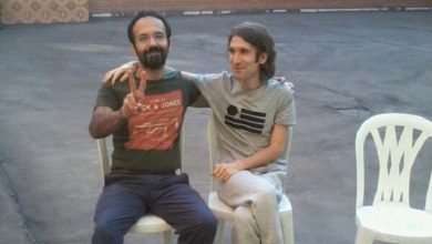 Soheil Arabi and Arash Sadeghi in Evin prison-Tehran-Iran. File photo