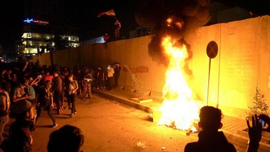 Iraqi Protesters Attack Iranian Consulate in Holy City of Karbala