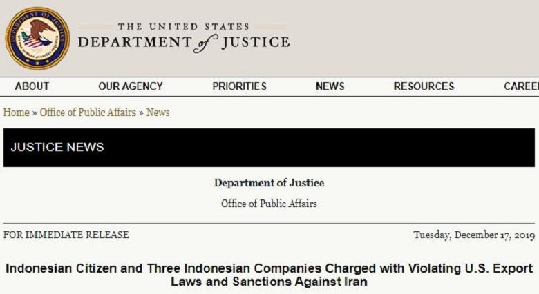 U.S. Charges Indonesian Companies for Evading Sanctions on Iran’s Regime