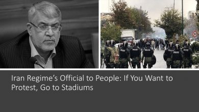 Iran Regime’s Official to People: If You Want to Protest, Go to Stadiums