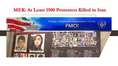 MEK: At Least 1500 Protesters Killed in Iran