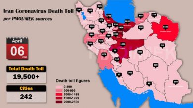 Iran: coronavirus update, 19,500 deaths, April 6, 2020