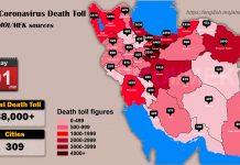 Iran: Coronavirus Death Toll in 309 Cities Exceeds 38,000