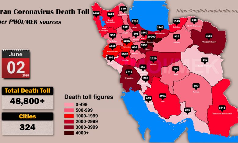 Iran: Coronavirus Update, Over 48,800 Deaths, June 2, 2020, 6:00 PM CEST