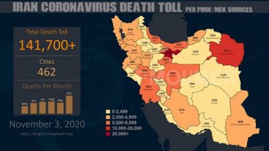 Iran: Coronavirus Death Toll Surpasses 141,700 in 462 Cities