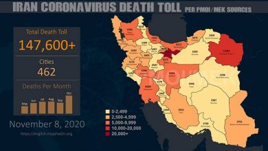 Iran: Coronavirus Death Toll Surpasses 147, 600 in 462 Cities
