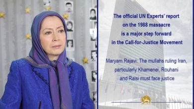 Maryam Rajavi: Un Experts Report Doubles the Need To Refer the File on the 1988 Massacre in Iran To the Security Council and To Bring To Justice Perpetrators of This Ongoing Crime Against Humanity
