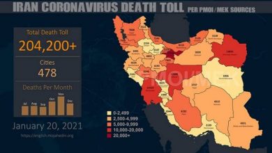 Iran: Coronavirus Death Toll 478 Cities Exceeds 204,200