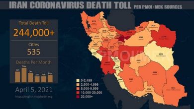 Iran – Coronavirus Death Toll in 535 Cities Exceeds 244,000