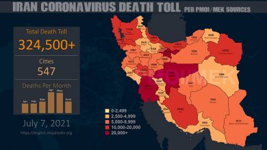 Iran: At Least 324,500 People Have Lost Their Lives to COVID-19