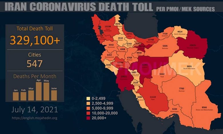 Iran: Covid-19 Death Toll Exceeds 329,100