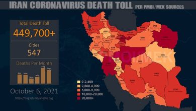 Iran: Coronavirus Death Toll Surpasses 449,700