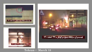 Iran: Torching Portraits of Khomeini, Khamenei, and Qassem Soleimani on the Eve of Persian New Year