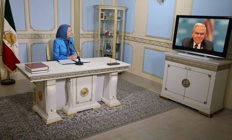 Mrs. Maryam Rajavi, NCRI President-elect, Meets and Holds Talks with Senator Robert Menendez, Chairman of the US Senate Foreign Relations Committee