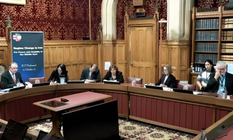 Cross-Party Meeting in UK Parliament Addresses Iranian Regime’s Actions