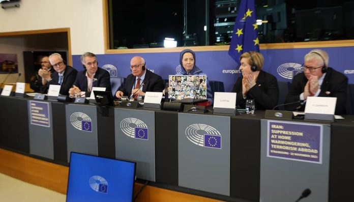 European Parliament Hosts Mrs. Rajavi, Addressing Regime Fueling Regional Crisis and Crackdown in Iran