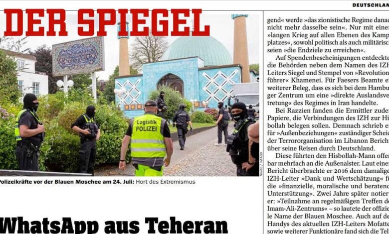 Iran News: German Outlet Exposes Iran’s Regime Deep Ties with Hamburg Mosque