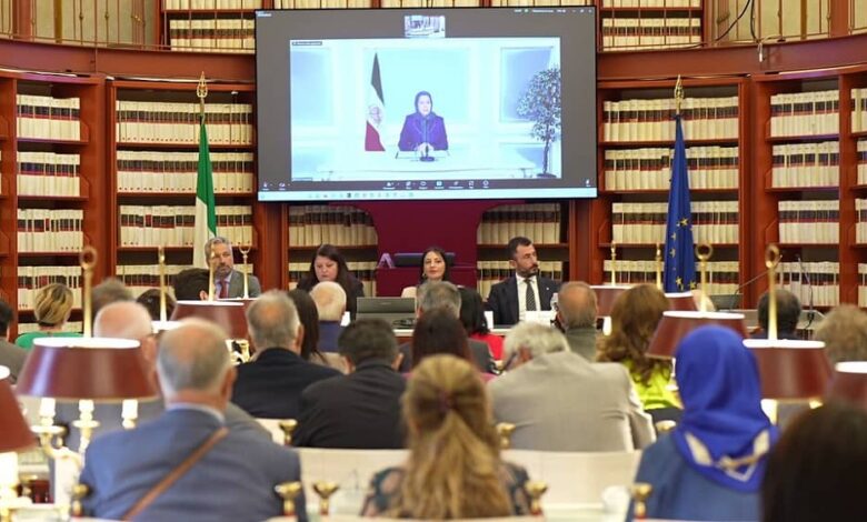Conference in the Italian Parliament Condemns Executions in Iran, Supports Resistance