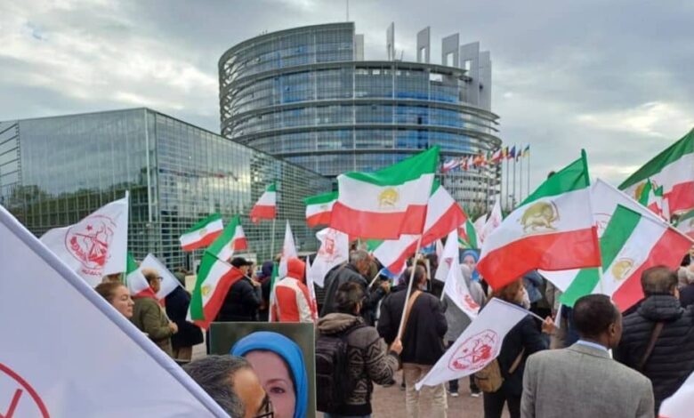 Iranian Resistance Supporters Rally in Strasbourg, Urge EU to Blacklist IRGC Amid Growing Regional Tensions