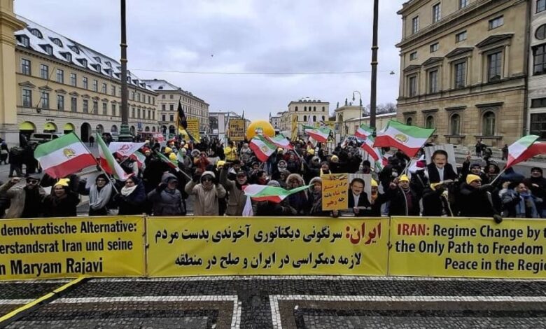 Massive Demonstration in Munich Calls for a Firm Stance Against Iran’s Regime
