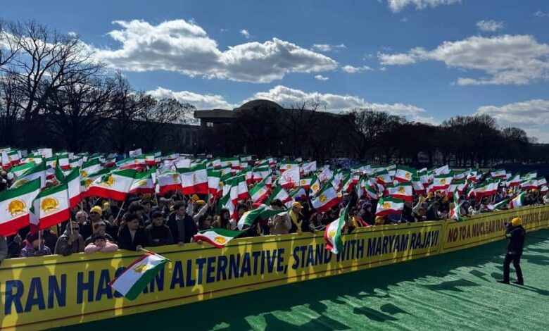 Thousands Rally in Washington to Support Iranian Resistance on International Women’s Day