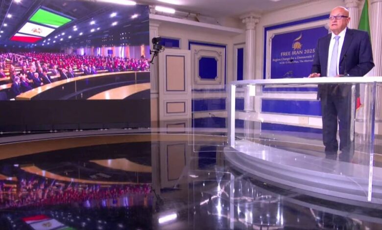 At the second session of the 2025 Free Iran Conference near Paris