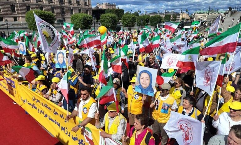 NCRI Supporters Rally in Stockholm, Call for Democratic Change Through Organized Resistance