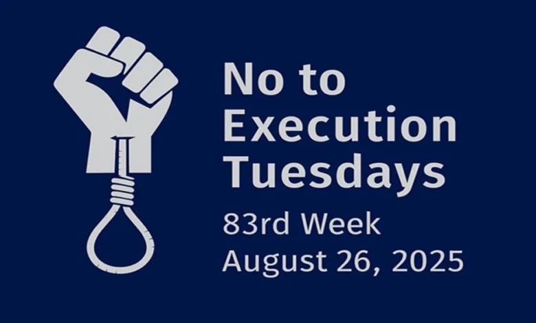 ‘No to Execution Tuesdays’ Campaign Expands to 50 Prisons in 83rd Week