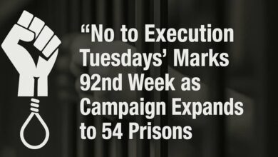 Iran’s ‘No to Execution Tuesdays’ Movement Expands to 54 Prisons in Its 92nd Week