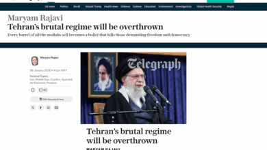 Maryam Rajavi, Daily Telegraph, Jan 6: Tehran’s Brutal Regime Will be Overthrown