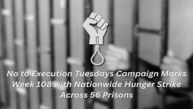 Iran’s ‘No to Execution Tuesdays’ Campaign Marks Week 108 with Hunger Strike Across 56 Prisons