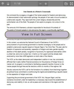 NCRI Provisional Government Wins Backing Beyond 1,000 International Figures