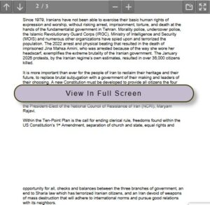 Prominent U.S. Officials Back Free Iran Vision, Endorse NCRI’s Democratic Roadmap