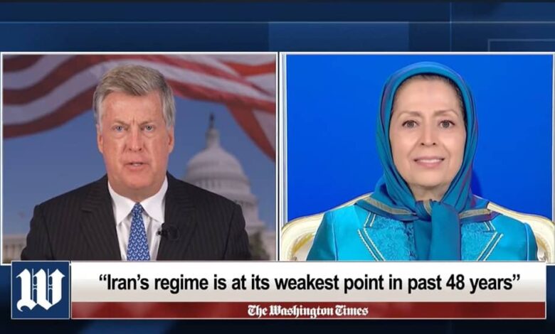 Washington Times Exclusive Interview: Mrs. Maryam Rajavi on Iran’s Democratic Future
