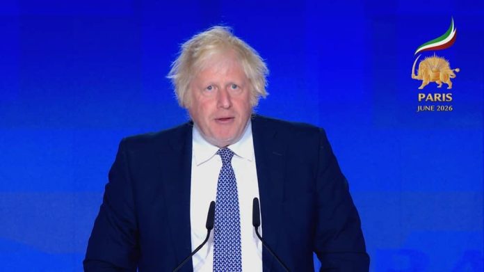 Boris Johnson Denounces French Rally Ban, Backs Iranian Democratic Opposition