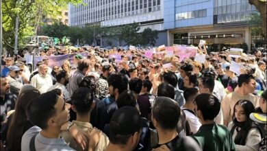 Tehran, June 2, 2026: Students rally in the capital to protest against recent changes to university entrance exam policies and academic grading systems